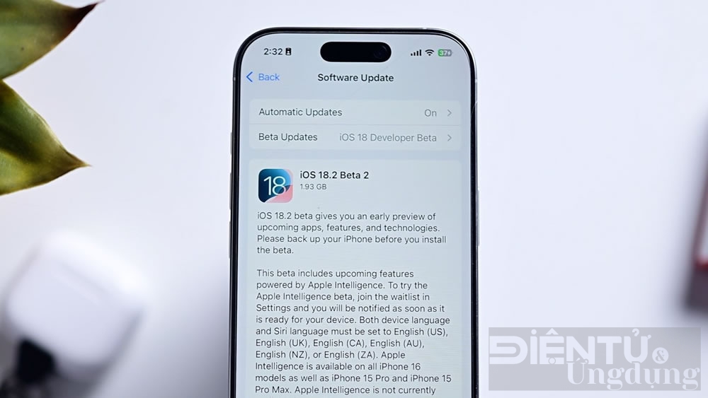 Apple phát hành iOS 18.2 dev beta với nhiều tính năng cải tiến