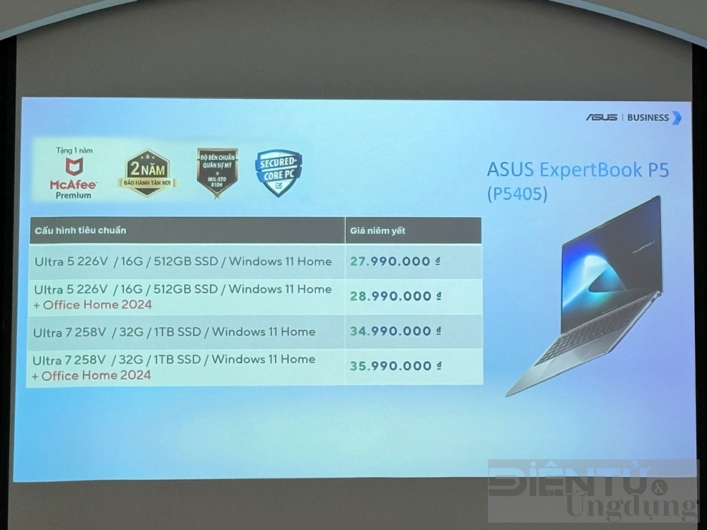 asus chinh thuc ra mat dong expertbook p series