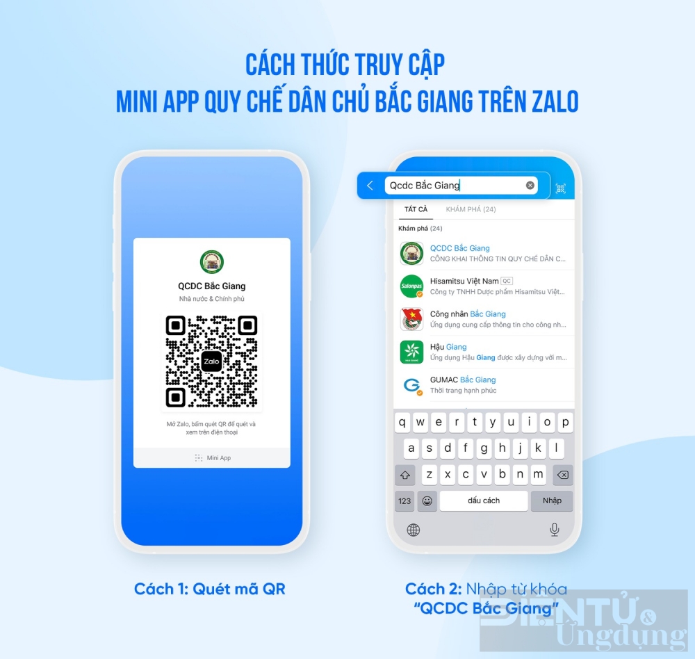 bac giang ra mat mini app quy che dan chu tren zalo