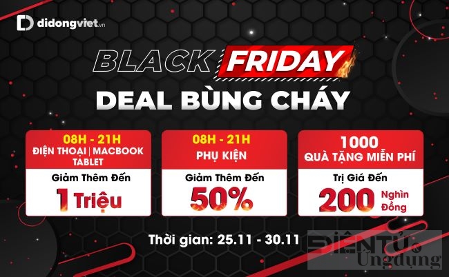 black friday di dong viet tung ra loat uu dai hap dan