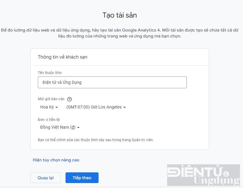 cach tao tai khoan analytics moi nhat nam 2023