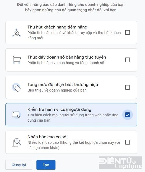 cach tao tai khoan analytics moi nhat nam 2023
