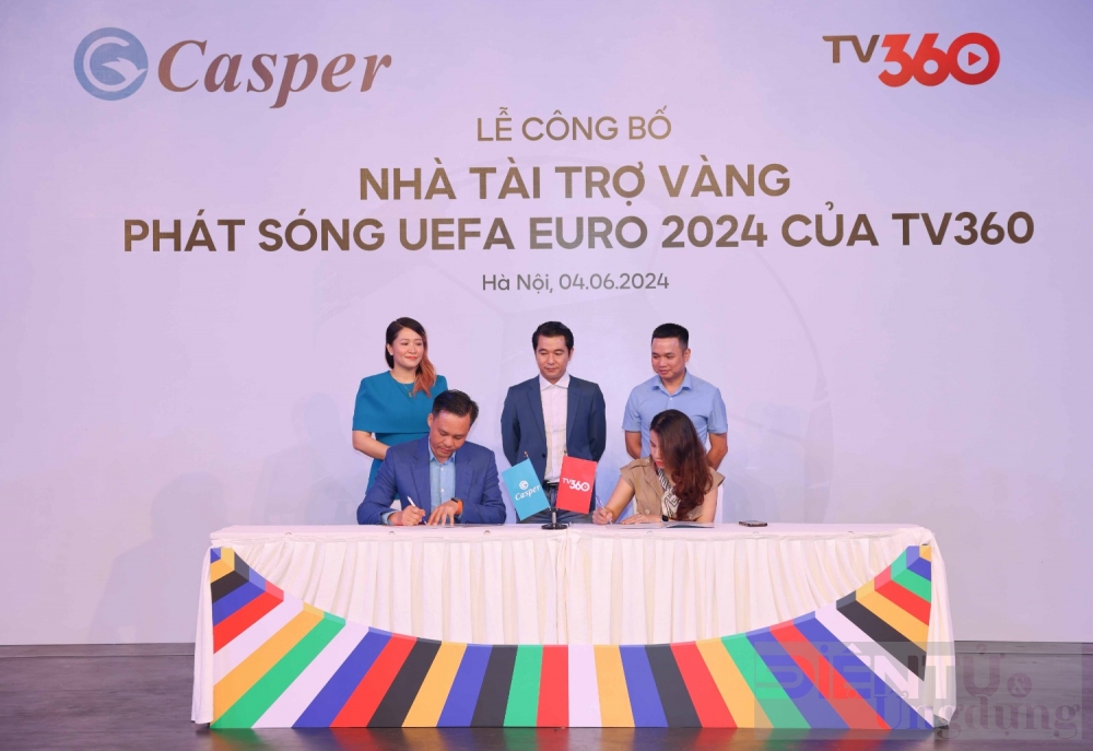 casper tai tro vang phat song uefa euro 2024 cua tv360 tai viet nam