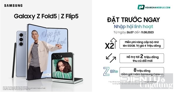 Cơn mưa ưu đãi dành cho khách đặt trước Galaxy Z Flip5 và Galaxy Z Fold5