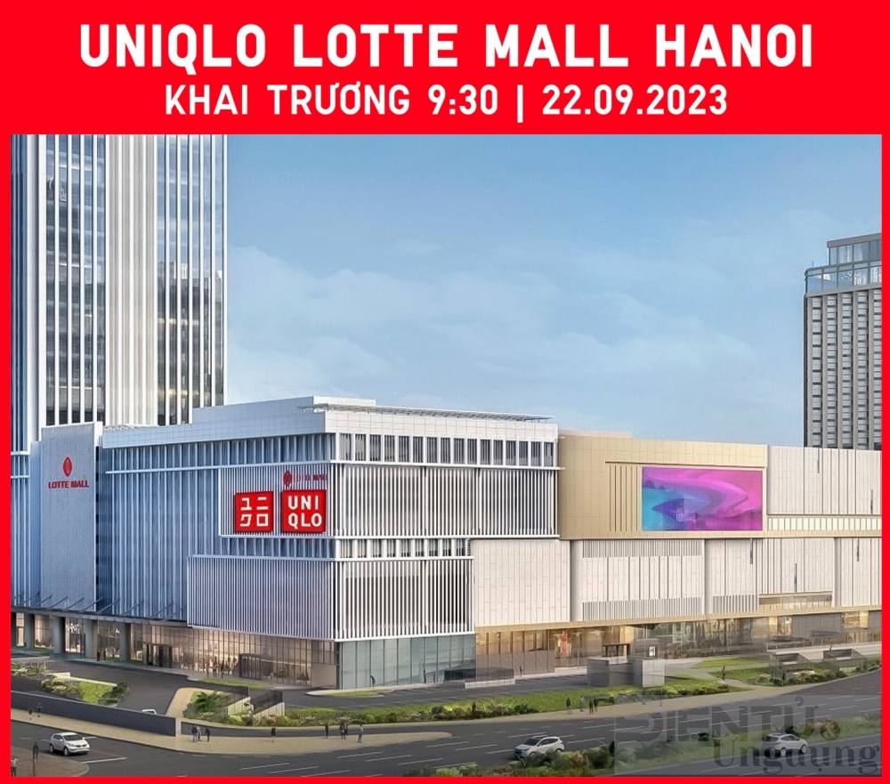 cua hang uniqlo lotte mall ha noi se chinh thuc khai truong trong thang 9