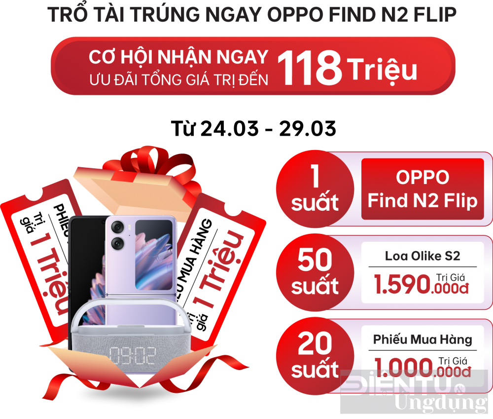 dat mua oppo find n2 flip nhan uu dai len den 5 trieu do ng