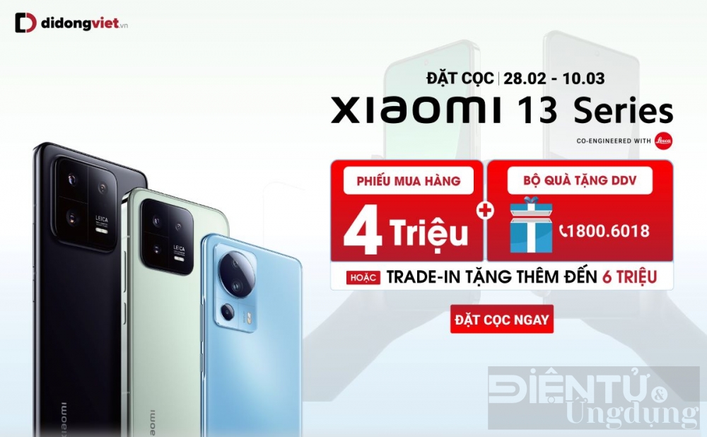 dat truoc xiaomi 13 series nhan uu dai den 6 trieu dong