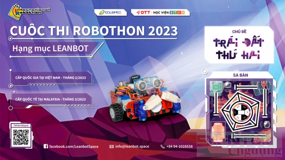 dtt cong bo cuoc thi robothon quoc te 2023 tai viet nam va ra mat robot leanbot