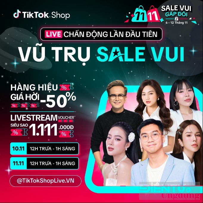 dung bo qua cac phien live tiktok shop vao cac khung gio vang tai sieu mua sam 1111