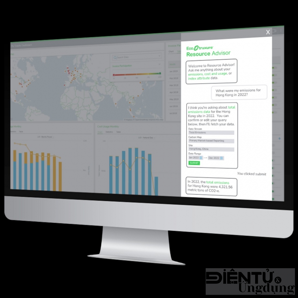 ecostruxure resource advisor copilot tuyen bo moi cua schneider electric trong cds nganh nang luong