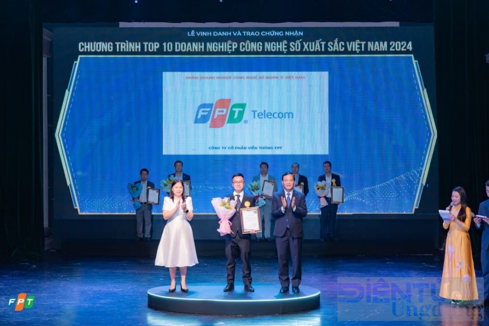 fpt telecom lot top 10 doanh nghiep cong nghe so xuat sac viet nam 2024