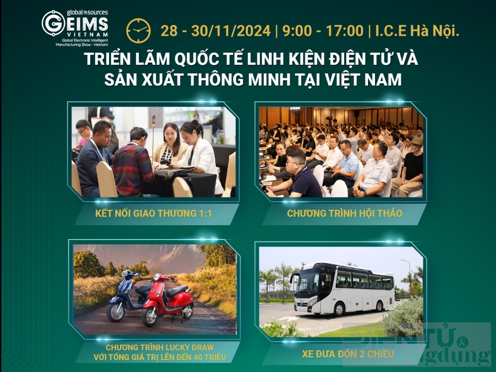 geims viet nam 2024 hoi tu cac giai phap toan dien cho nganh linh kien dien tu san xuat thong minh