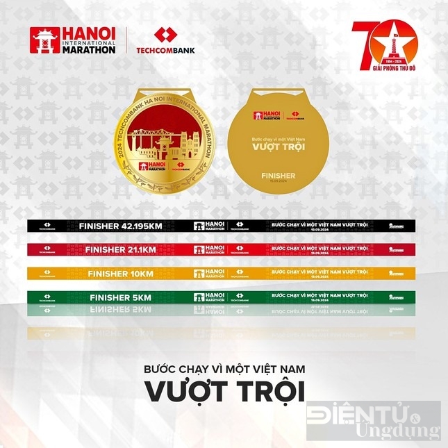 giai marathon quoc te ha noi techcombank 2024 ra mat bo vat pham phien ban dac biet