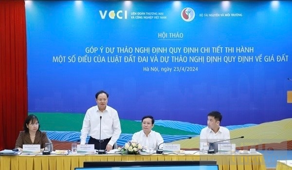 gop y du thao nghi dinh quy dinh chi tiet thi hanh mot so dieu cua luat dat dai 2024