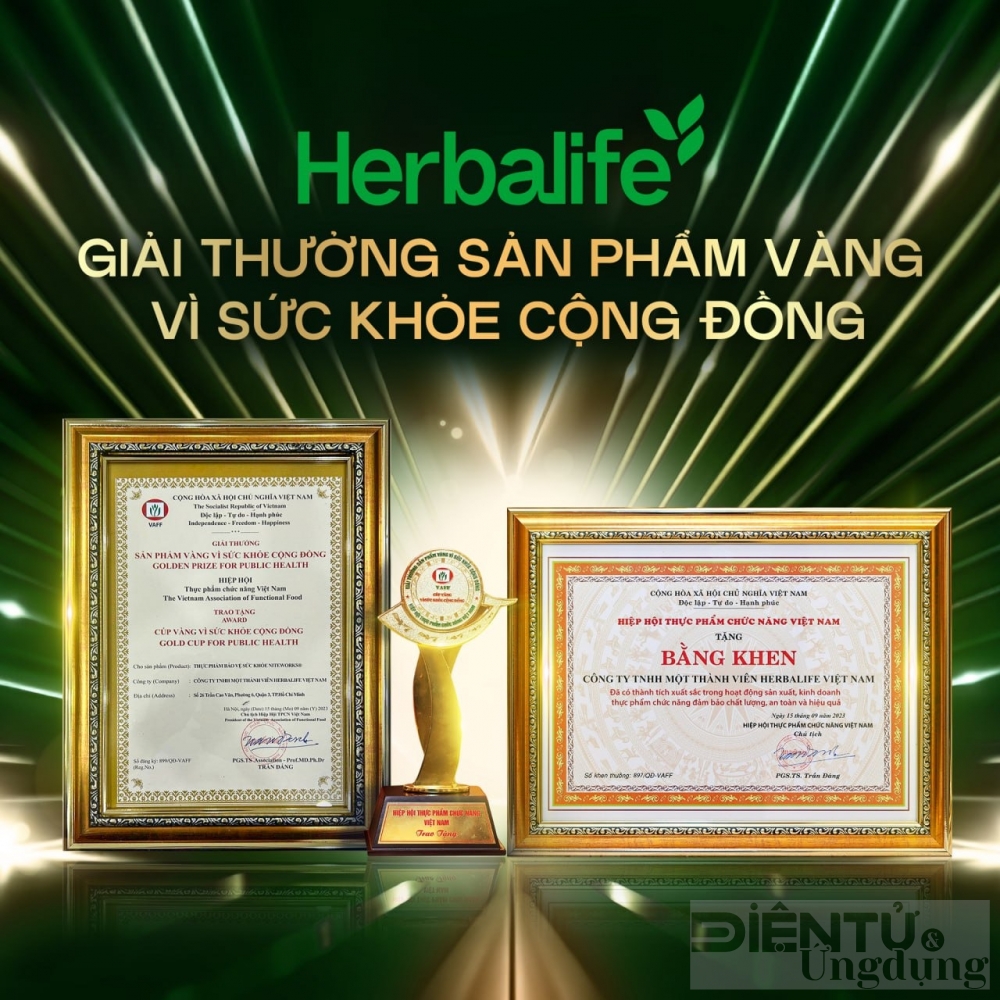 herbalife viet nam dat giai thuong san pham vang vi suc khoe cong dong nam 2023