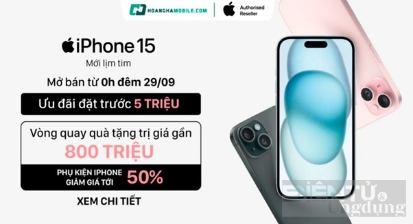 Hoàng Hà Mobile mở bán iPhone 15 series với nhiều ưu đãi bất ngờ