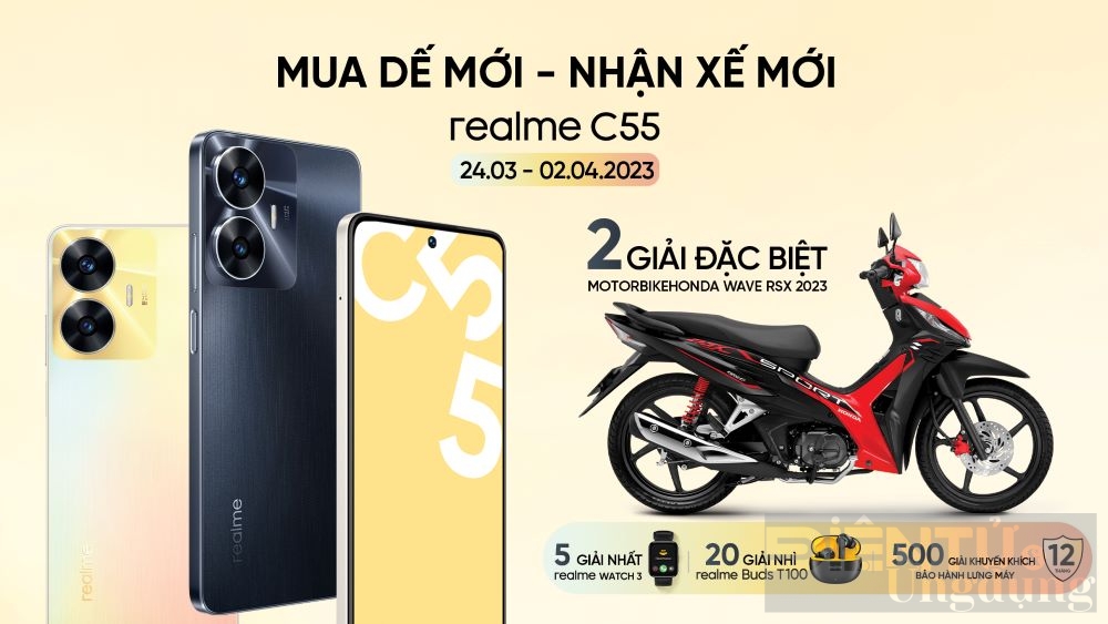 Hôm nay, realme chính thức mở bán C55