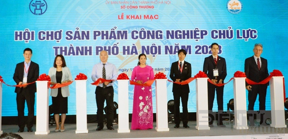 Hơn 200 gian hàng tham gia Hội chợ sản phẩm công nghiệp chủ lực Hà Nội năm 2023