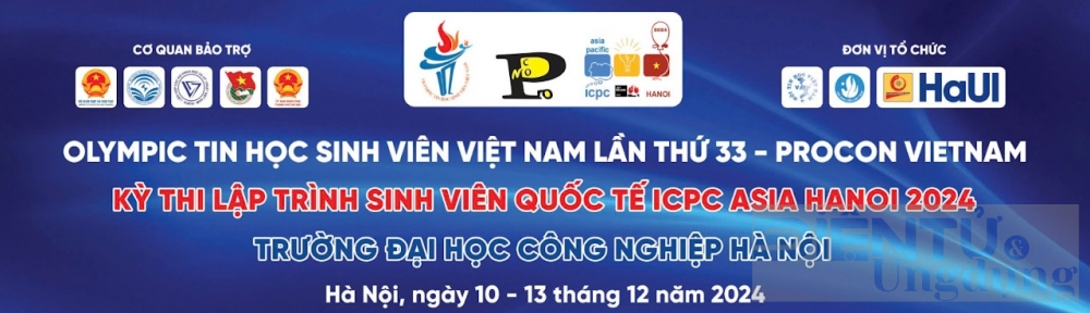 hon 700 sinh vien tranh tai tai olympic tin hoc sinh vien viet nam lan thu 33 procon va icpc asia hanoi 2024