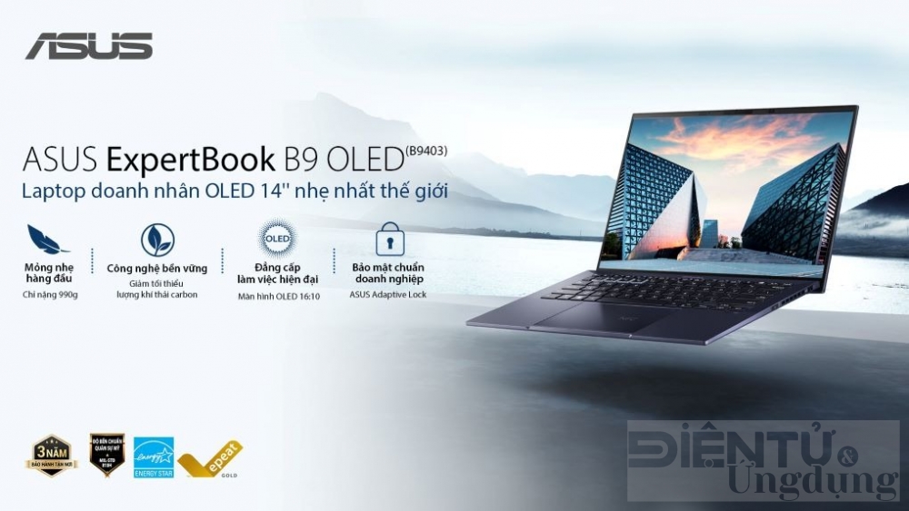 huong den phat trien ben vung asus ra mat laptop doanh nhan expertbook b9 oled