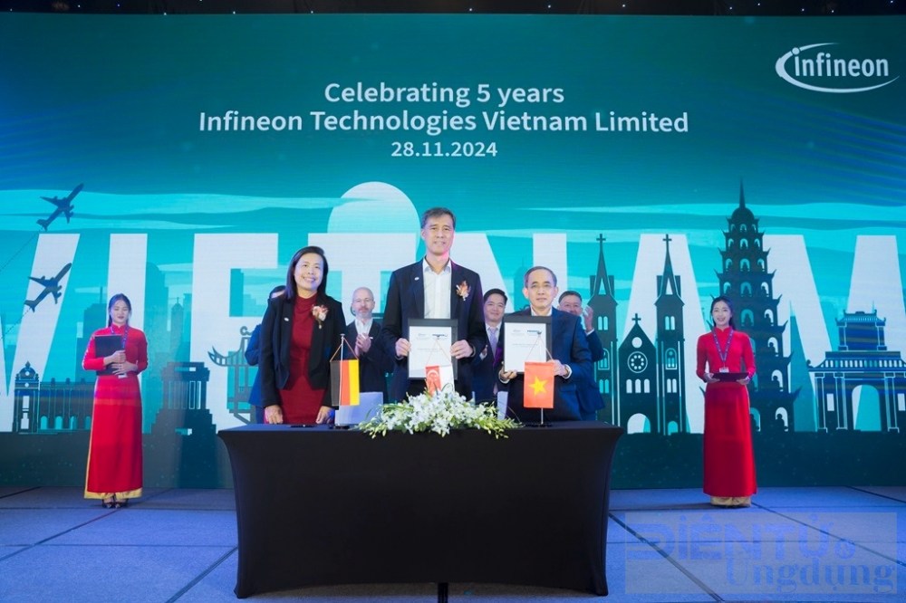 infineon va phenikaa hop tac trong linh vuc thiet ke va doi moi vi mach tai viet nam