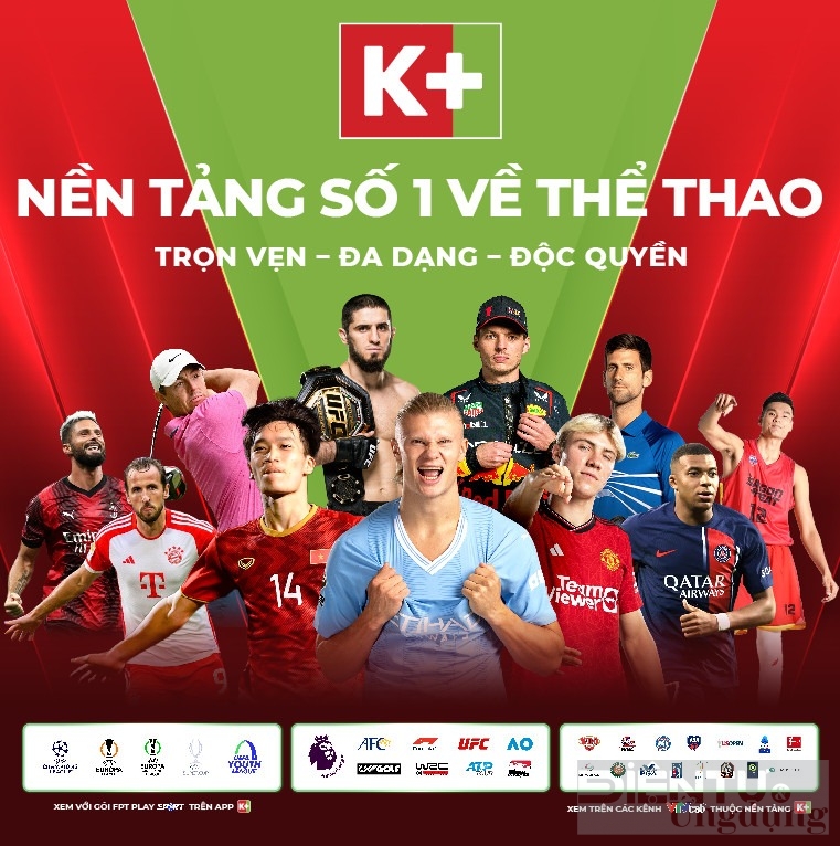 K+ nền tảng số 1 về thể thao