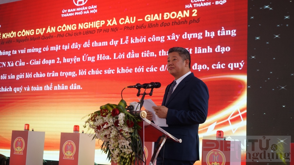 khoi cong du an cum cong nghiep xa cau giai doan 2 tai huyen ung hoa