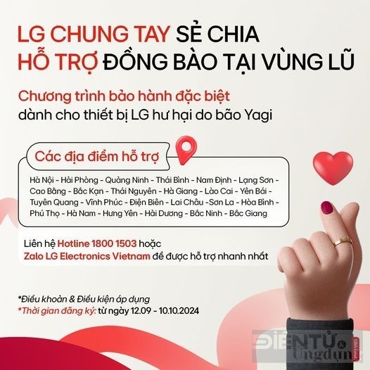 LG chung tay sẻ chia, hỗ trợ đồng bào tại vùng lũ