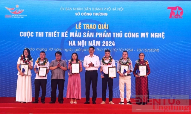 90 tác phẩm đạt giải cuộc thi Thiết kế mẫu sản phẩm thủ công mỹ nghệ Hà Nội năm 2024