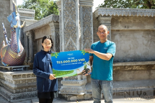 AQUA tài trợ 153 triệu đồng ‘Trồng rừng vững đất’ tại tỉnh Sóc Trăng