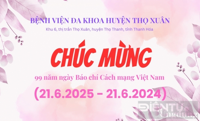 Bệnh viện Đa khoa huyện Thọ Xuân: Chúc mừng 99 năm Ngày Báo chí Cách mạng Việt Nam