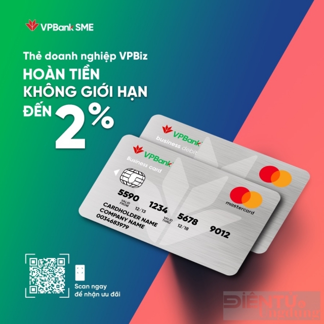 Bộ đôi thẻ VPBiz của VPBank tung ưu đãi hoàn tiền hấp dẫn