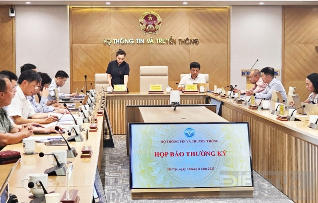 Bộ TT&TT họp báo thường kỳ tháng 8/2023: Một số vấn đề và số liệu đáng chú ý