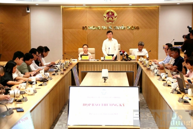 Bộ TT&TT họp báo thường kỳ: Triển khai một số nhiệm vụ trọng tâm trong thời gian tới