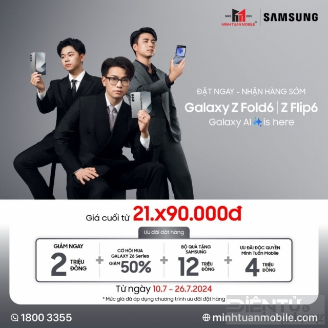 Đặt trước Galaxy Z6 series, nhận ưu đãi tới 20 triệu đồng