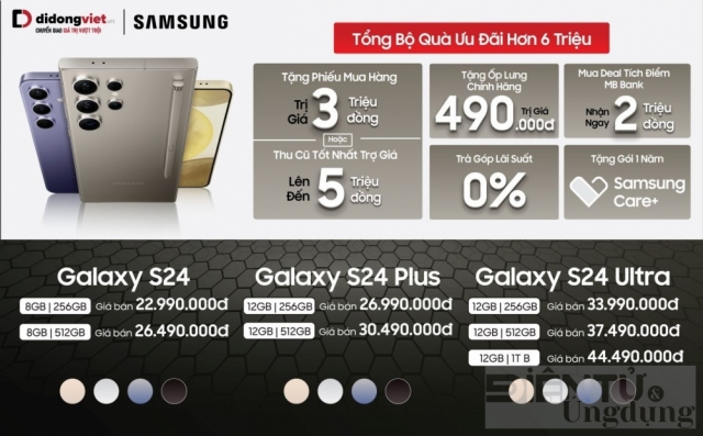 Di Động Việt mở bán sớm Samsung Galaxy S24 series