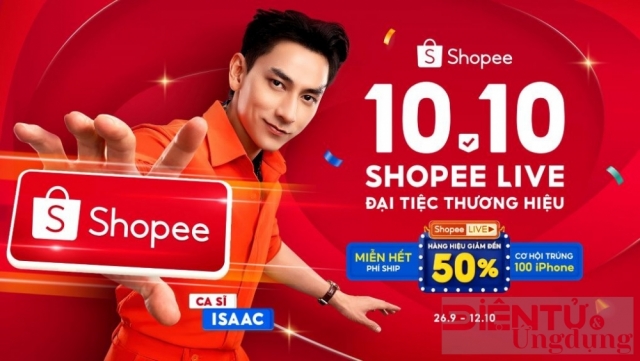 Đừng bỏ lỡ Shopee Live Đại tiệc Thương hiệu 10.10