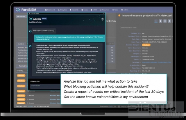 Fortinet ra mắt Trợ lý bảo mật AI IoT thế hệ đầu tiên