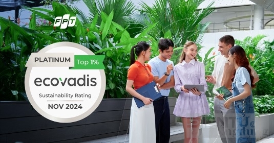 FPT tại Pháp đạt chứng nhận Bạch kim EcoVadis 2024