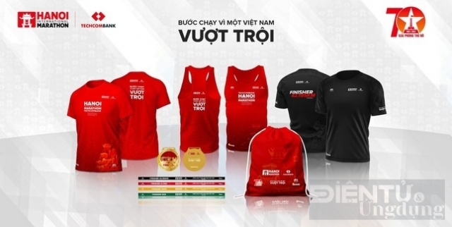 Giải Marathon Quốc tế Hà Nội Techcombank 2024 ra mắt bộ vật phẩm phiên bản đặc biệt