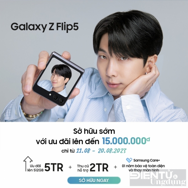 Hai ngày cuối để sở hữu Galaxy Z Flip5 với gói siêu ưu đãi trị giá 15 triệu đồng