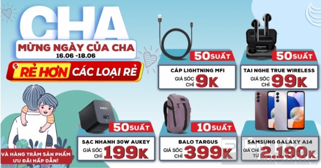 Hàng trăm suất giảm giá chỉ 9.000 đồng tại Di Động Việt