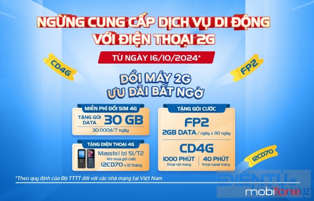 MobiFone tích cực đồng hành cùng khách hàng trong lộ trình tắt sóng 2G