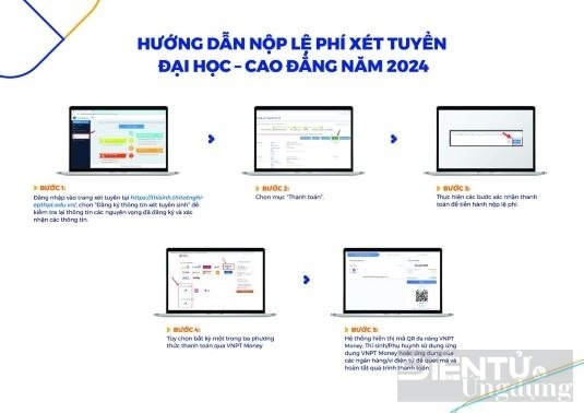 Nộp phí xét tuyển đại học, cao đẳng đơn giản bằng VNPT Money