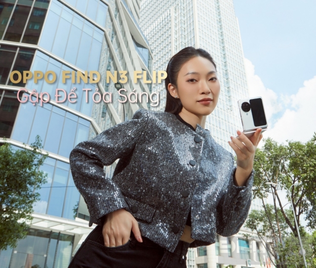 OPPO Find N3 Flip: Gập để tỏa sáng