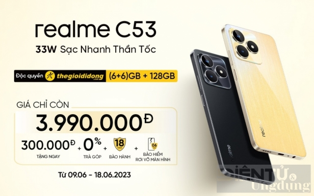 realme C53 chính thức ra mắt, bán độc quyền tại Thế Giới Di Động