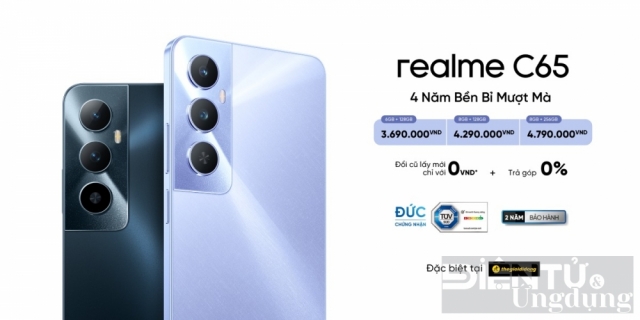 realme C65 có giá bán chỉ từ 3.690.000 đồng