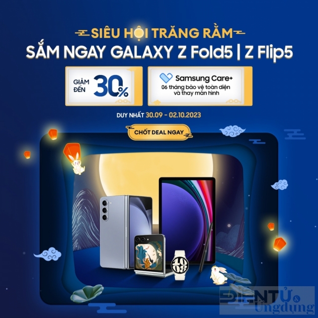 Siêu Hội Trăng Rằm - Samsung ưu đãi 30% cho Galaxy Z Flip5 và Z Fold5