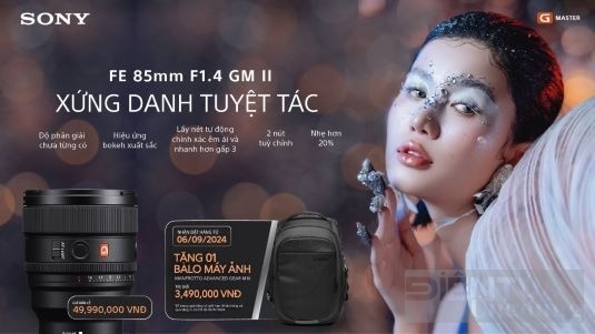 Sony ra mắt ống kính chân dung nhỏ gọn FE 85mm F1.4 GM II