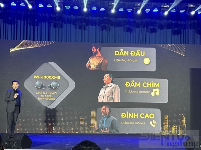 Sony ra mắt tai nghe không dây chống ồn đỉnh cao WF-1000XM5